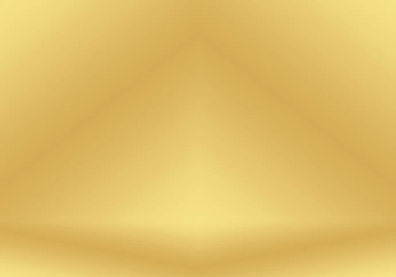 Абстрактная роскошная студийная стена с золотисто‑жёлтым градиентом, хорошо подходит для использования в качестве фона, макета, баннера и презентации продукта.